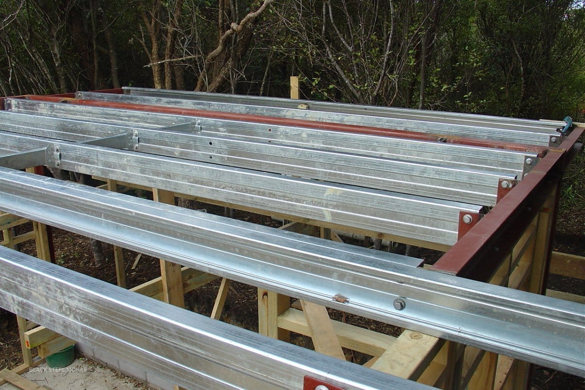 Structural steel roof supports