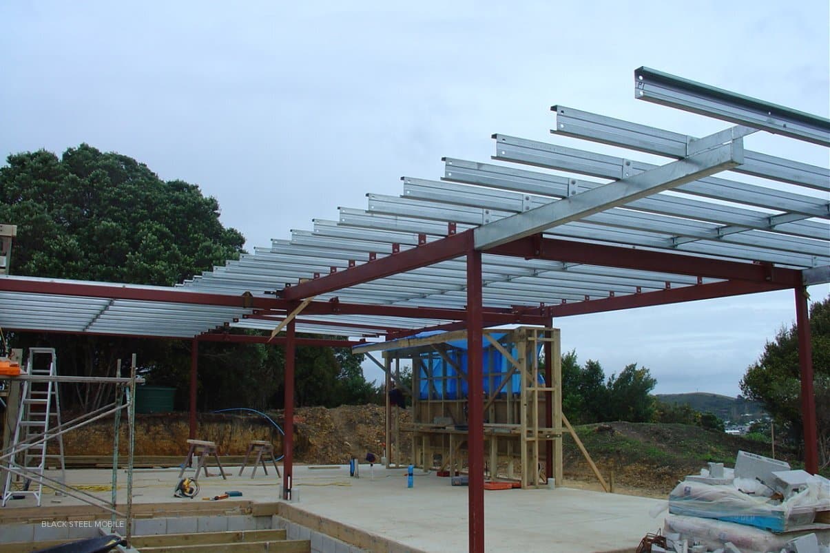 Structural steel roof supports Auckland